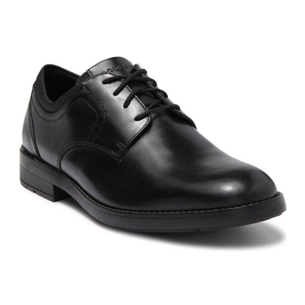 Rockport Trutrech Bryant Plain Toe Oxford Black Leather Shoe Size 11 NWOB